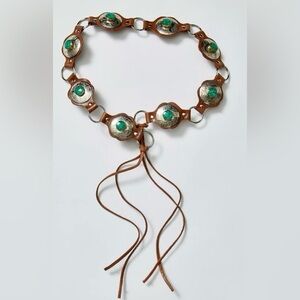Free People calypso Brown and Green Decorative Belt